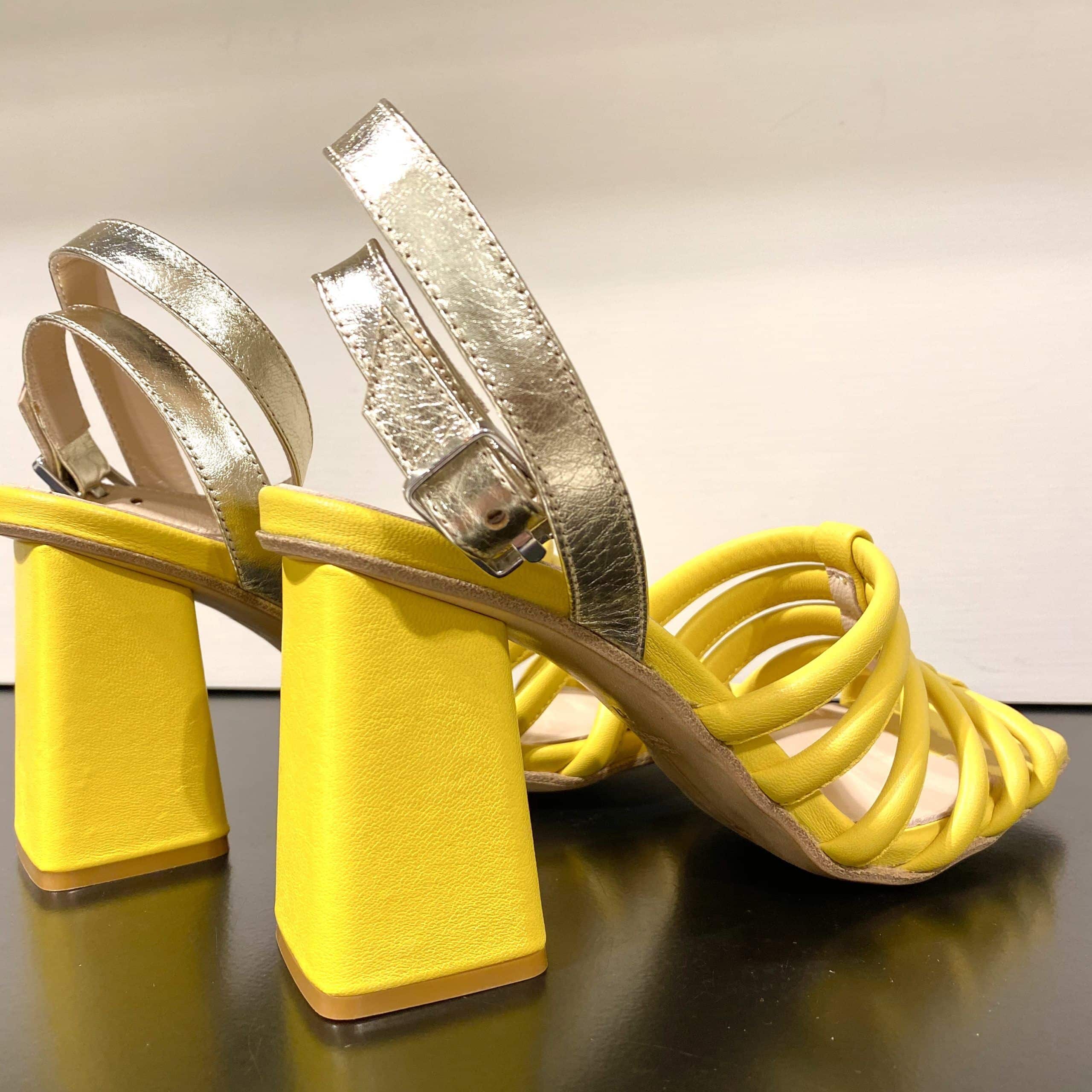 Sandalo tubolari giallo