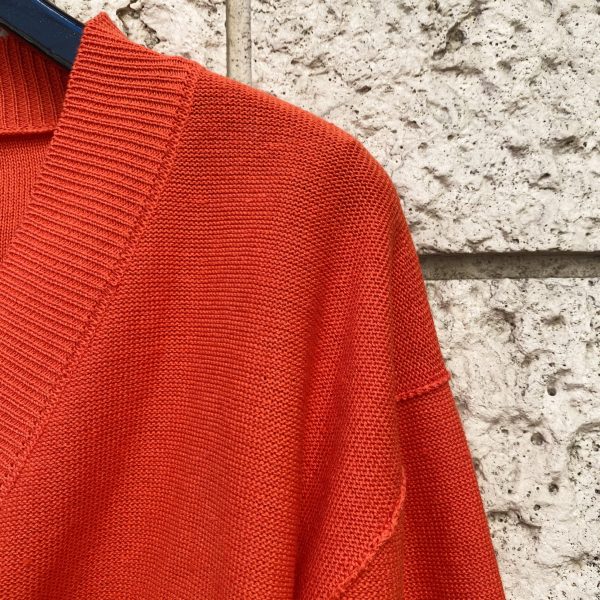 Cardigan Spillone Arancio