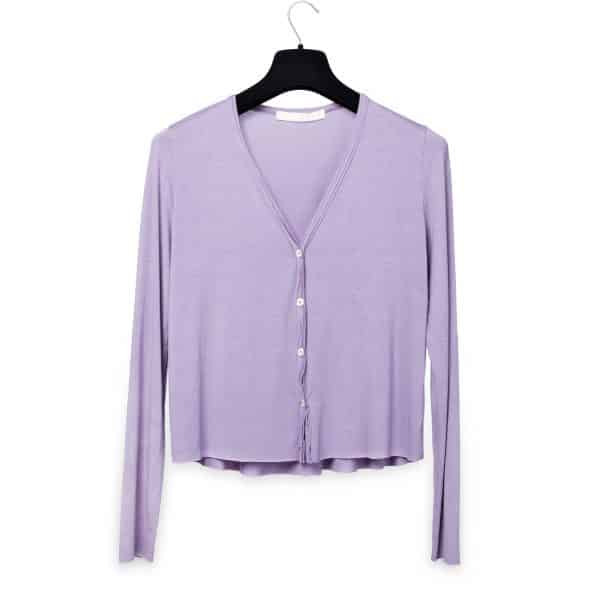 Mauve Cardigan | DIEGO ZORODDU