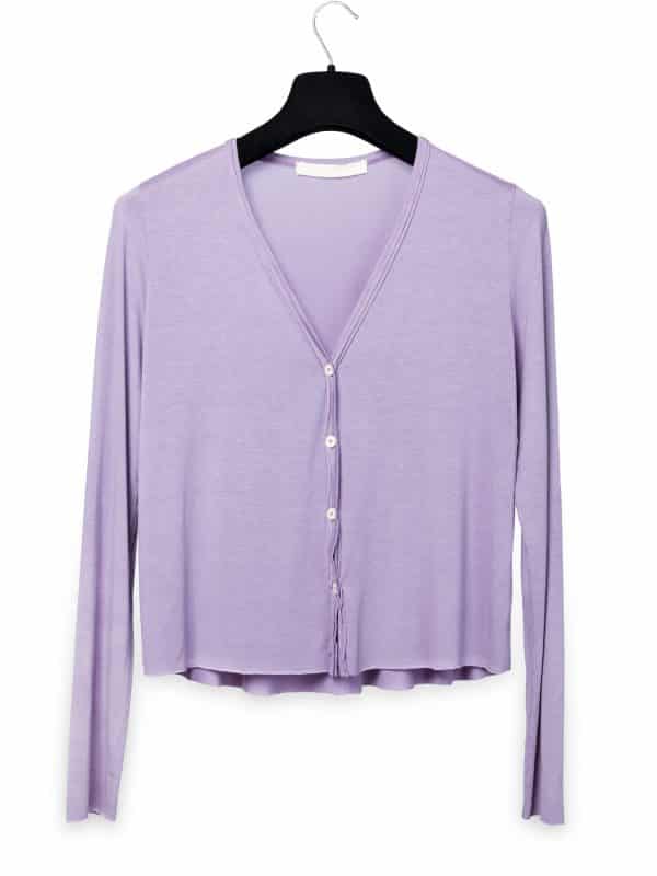 Mauve Cardigan | DIEGO ZORODDU