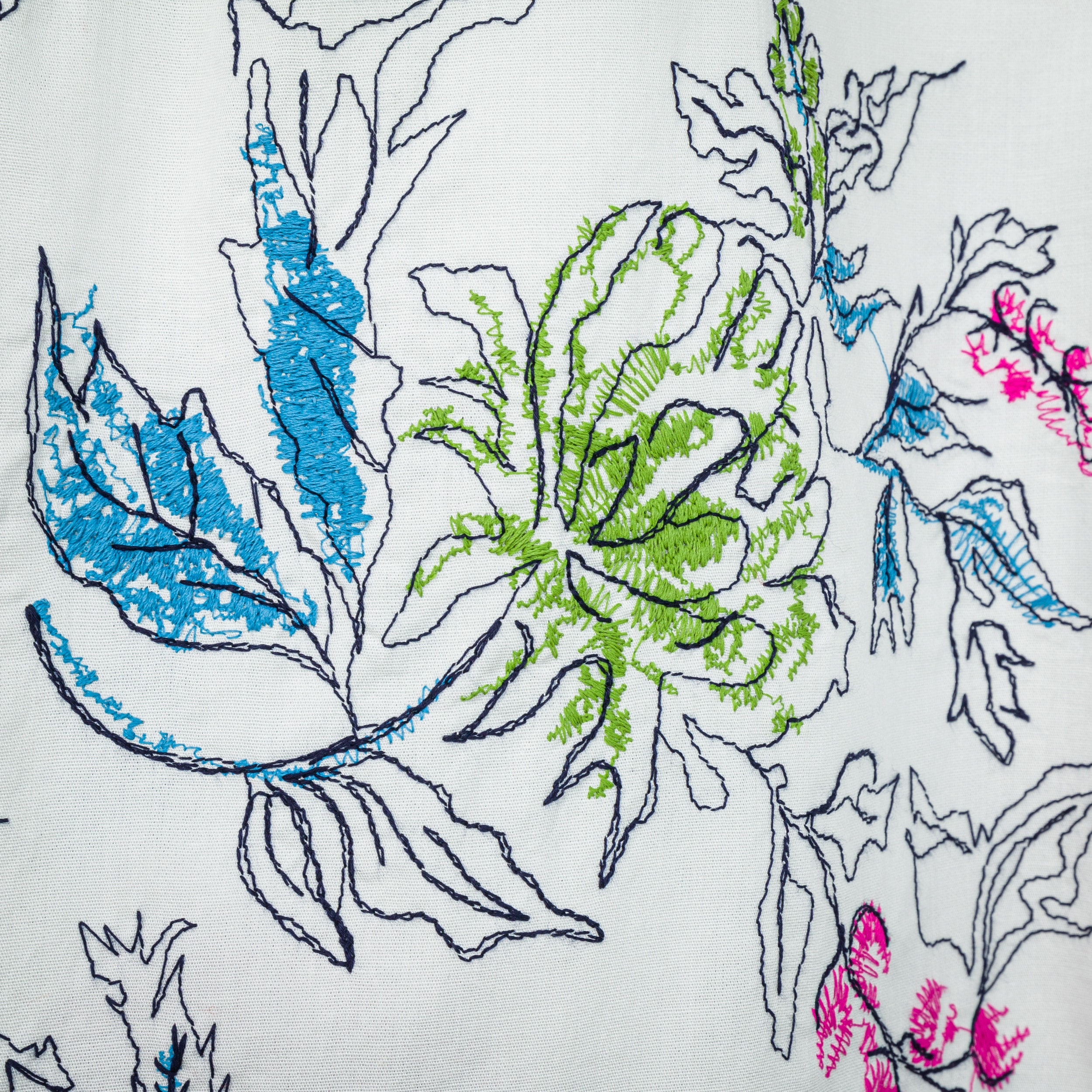 Embroidery White Longuette | DIEGO ZORODDU