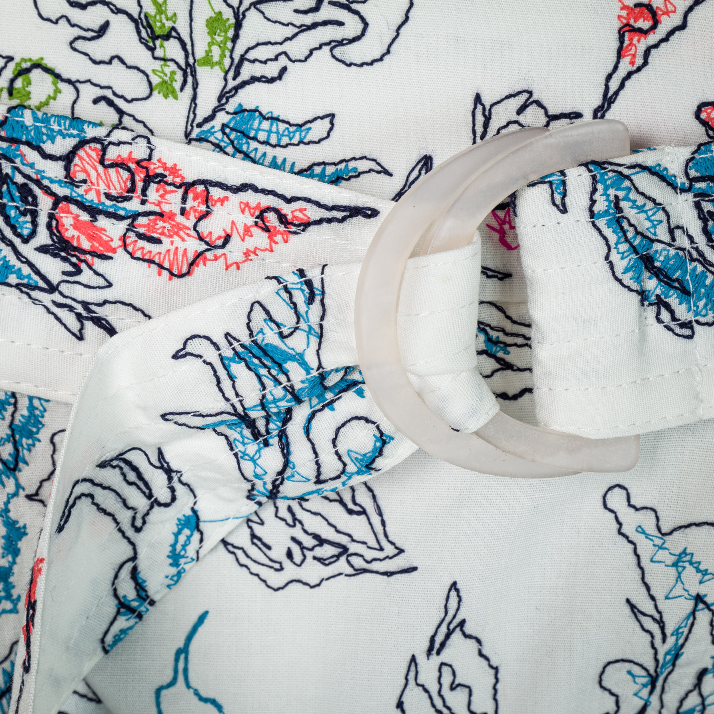 Embroidery White Longuette | DIEGO ZORODDU