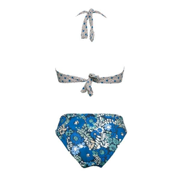 Bikini Nodo Reversible Blue Garden | DIEGO ZORODDU