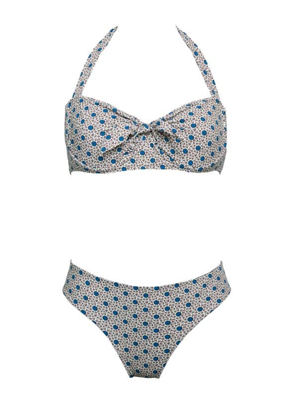 Bikini Nodo Reversible Blue Garden | DIEGO ZORODDU