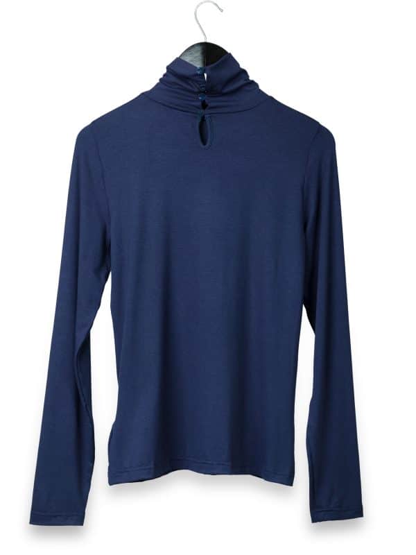 Maglia Collo Alto Blu | DIEGO ZORODDU