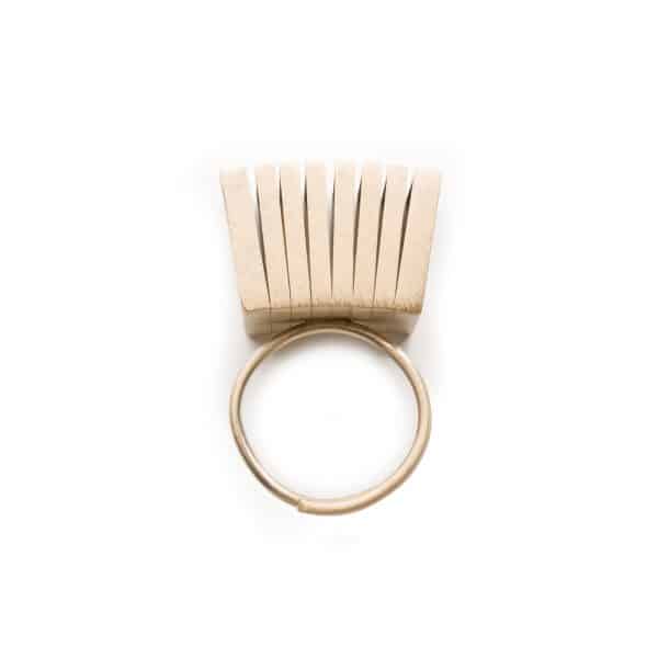 Brass Folding Fan Ring | DIEGO ZORODDU