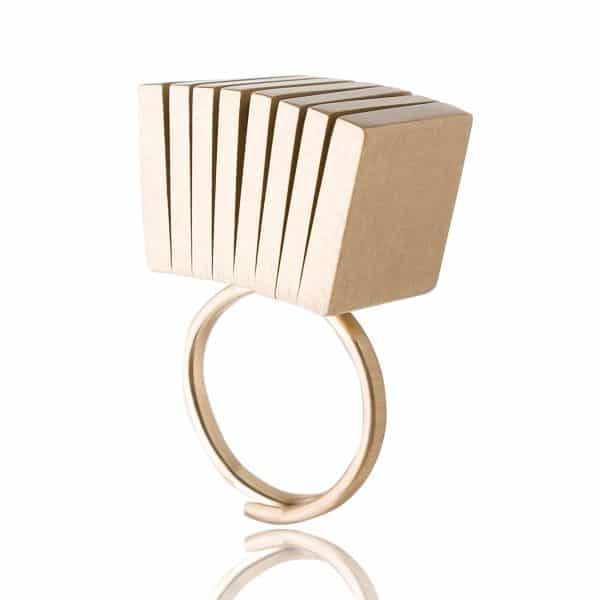 Brass Folding Fan Ring | DIEGO ZORODDU