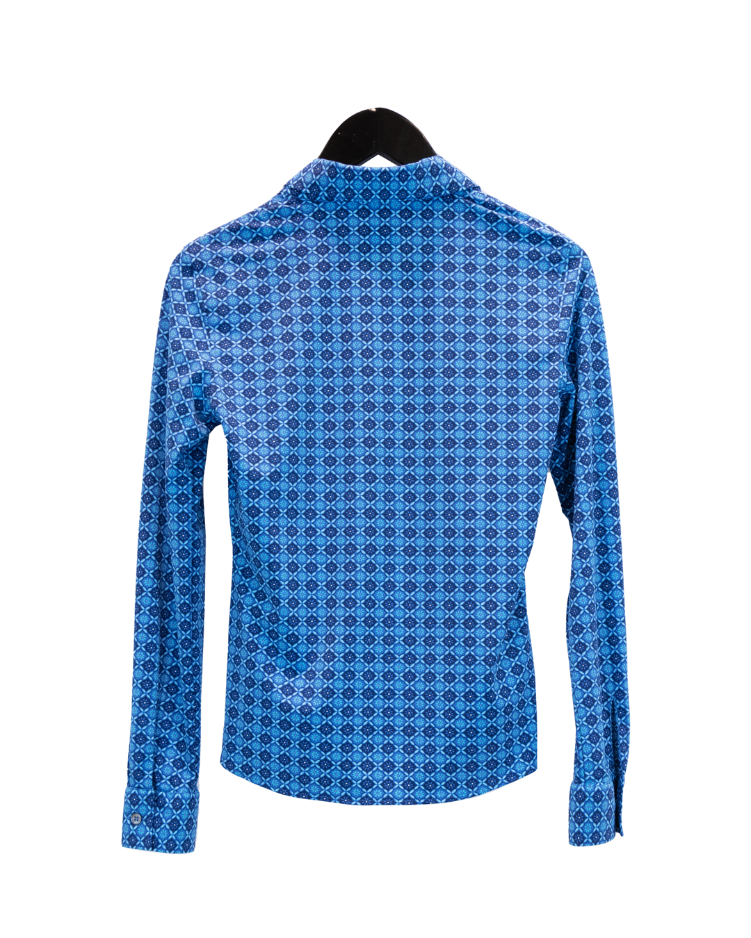 Blue Micro Pattern Shirt | DIEGO ZORODDU