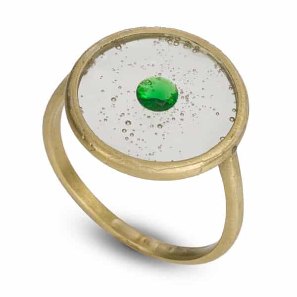 Anello Zircone Verde | DIEGO ZORODDU