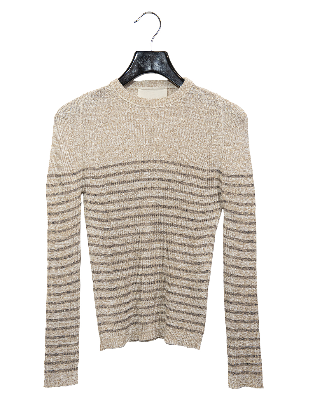 Maglia Righe Beige | DIEGO ZORODDU