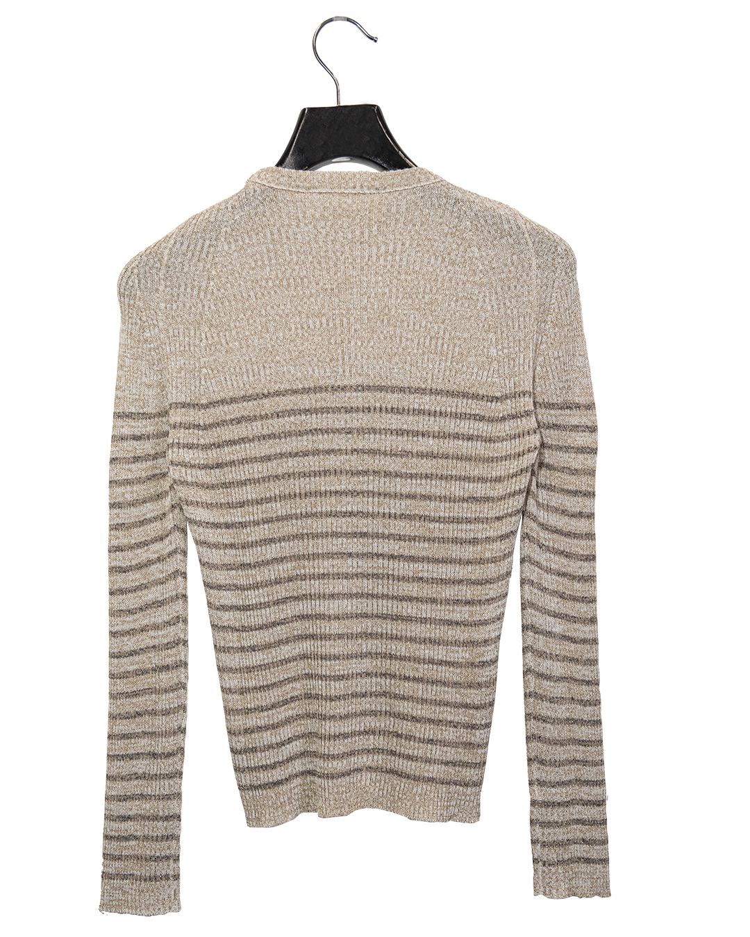 Maglia Righe Beige | DIEGO ZORODDU