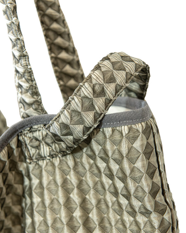 Borsa Tessuto Tridimensionale Argento | DIEGO ZORODDU