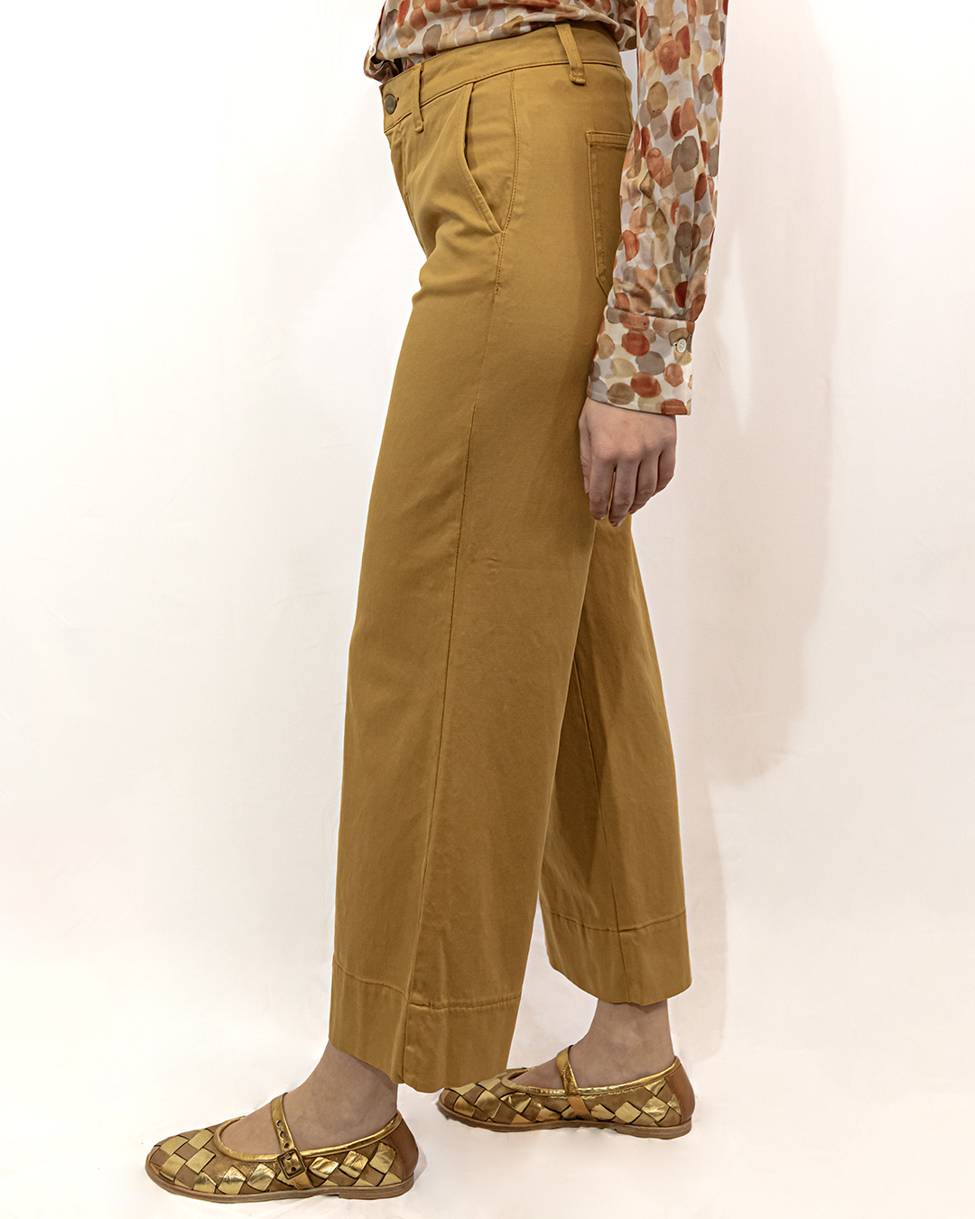 Pantaloni Cotone Senape | DIEGO ZORODDU