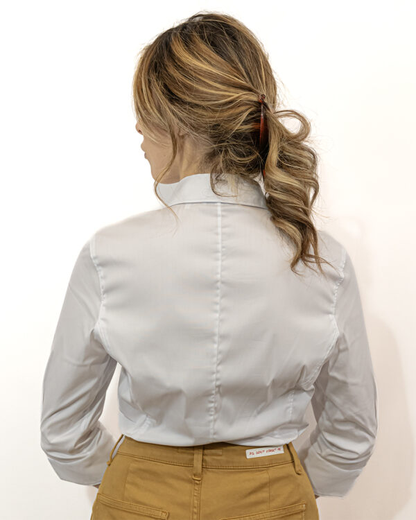 Camicia Bianca Cotone Elasticizzato | DIEGO ZORODDU