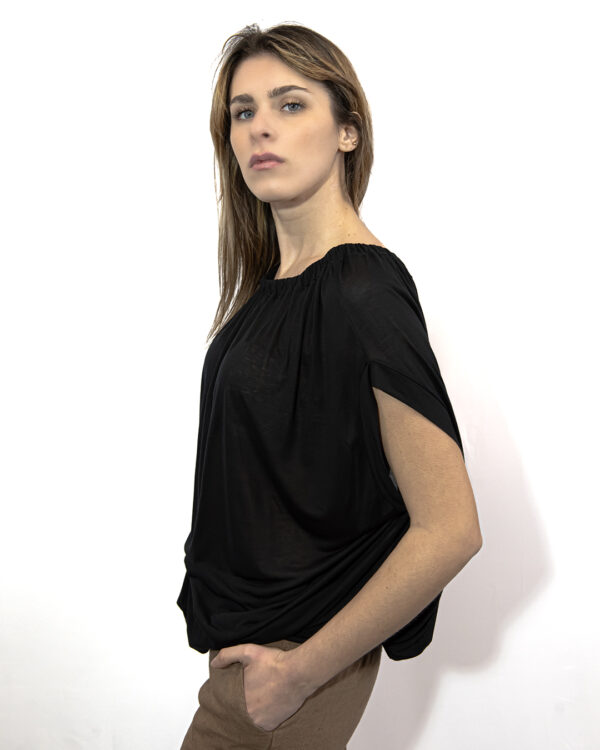 Blusa Tubolari Nera | DIEGO ZORODDU