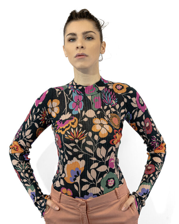 Maglia Petalo Nera | DIEGO ZORODDU