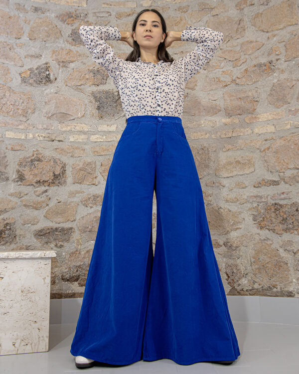 Pantaloni Isa blu | DIEGO ZORODDU