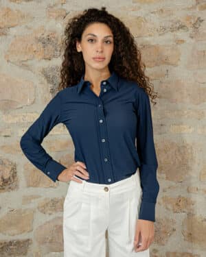 Camicia Mary Blu | DIEGO ZORODDU