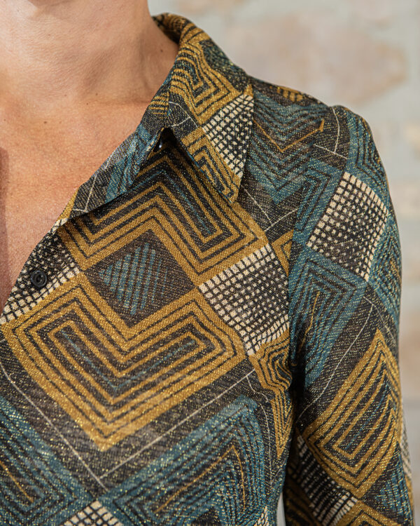 Camicia Twiggy Lurex | DIEGO ZORODDU