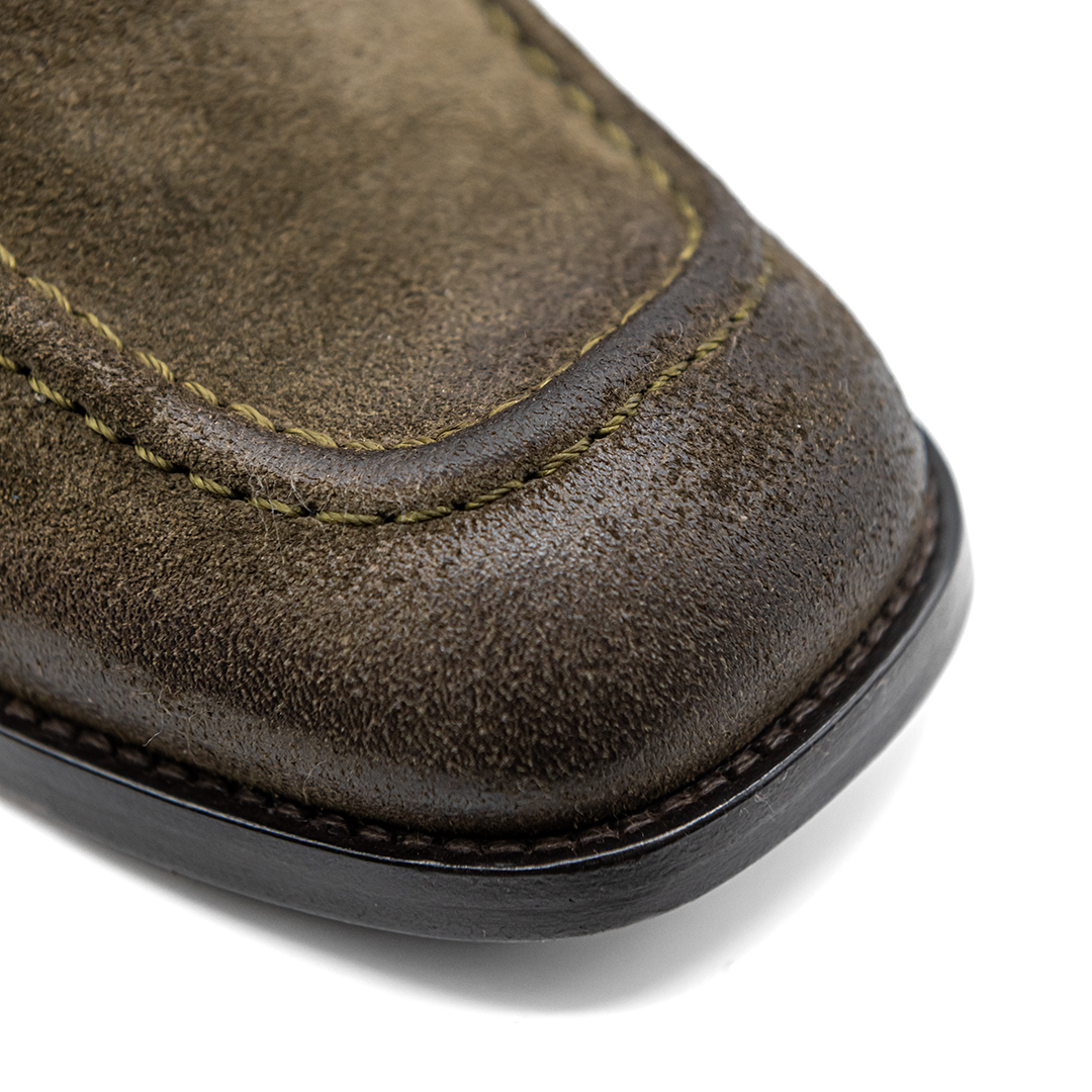 Mocassino Camoscio Oliva | DIEGO ZORODDU