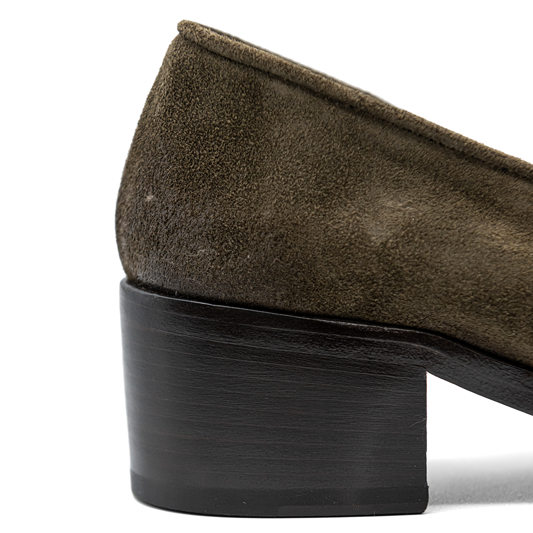 Mocassino Camoscio Oliva | DIEGO ZORODDU