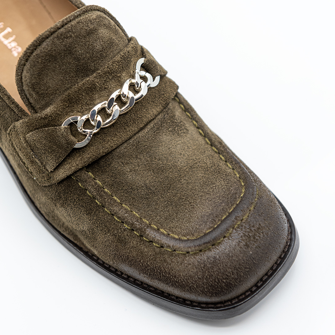 Mocassino Camoscio Oliva | DIEGO ZORODDU