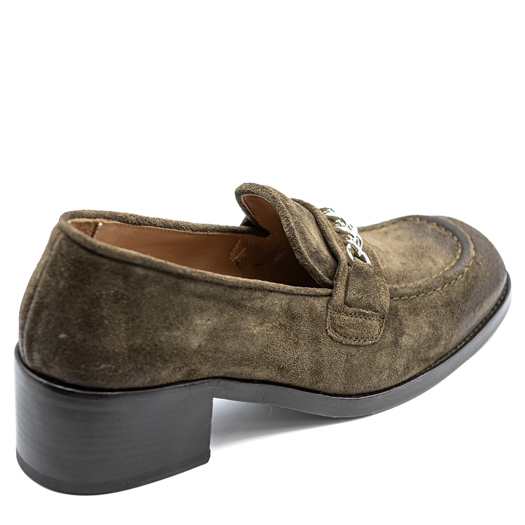 Mocassino Camoscio Oliva | DIEGO ZORODDU
