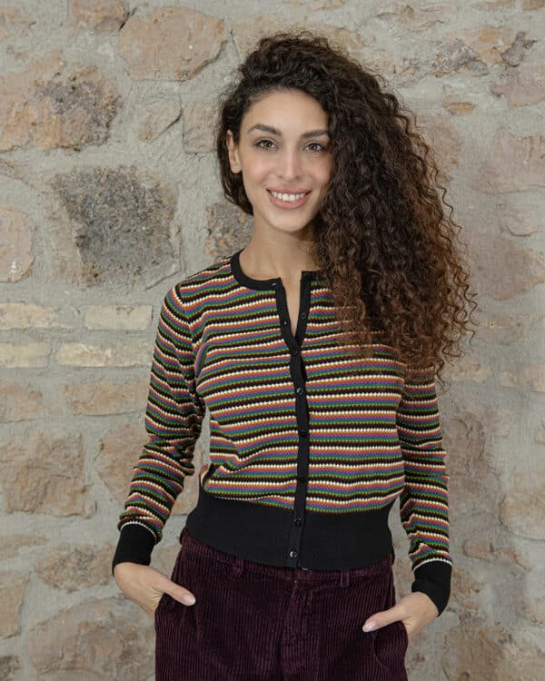 Cardigan RIso Multicolor | DIEGO ZORODDU