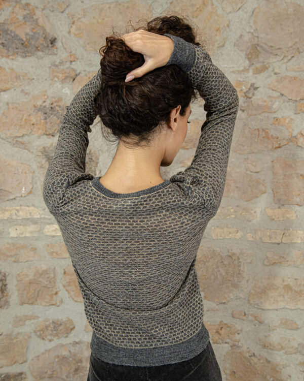 Maglione Lurex Grigio | DIEGO ZORODDU