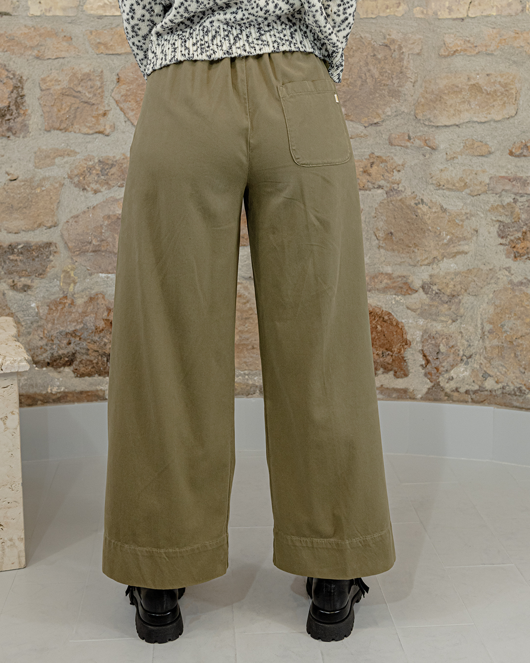 Pantalone Nami Oliva | DIEGO ZORODDU
