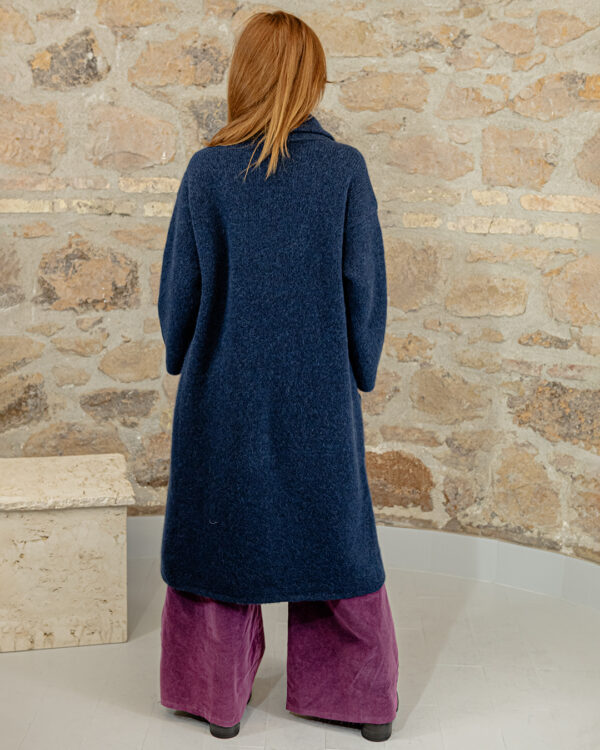 Cappotto Meraviglia Alpaca Blu | DIEGO ZORODDU