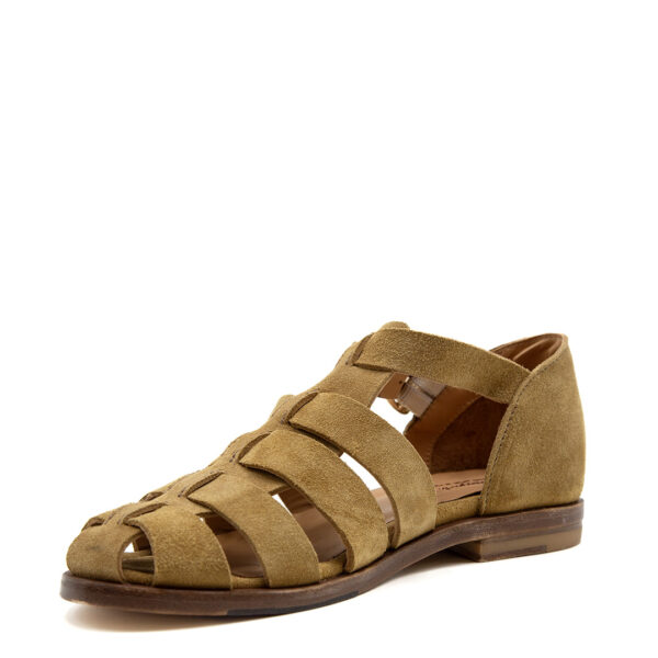 Sandalo Francesca Scamosciato Beige | DIEGO ZORODDU