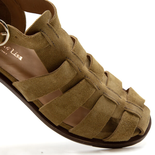 Sandalo Francesca Scamosciato Beige | DIEGO ZORODDU