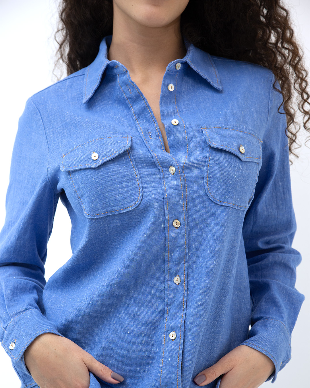 Camicia Sole Denim Azzurro | DIEGO ZORODDU