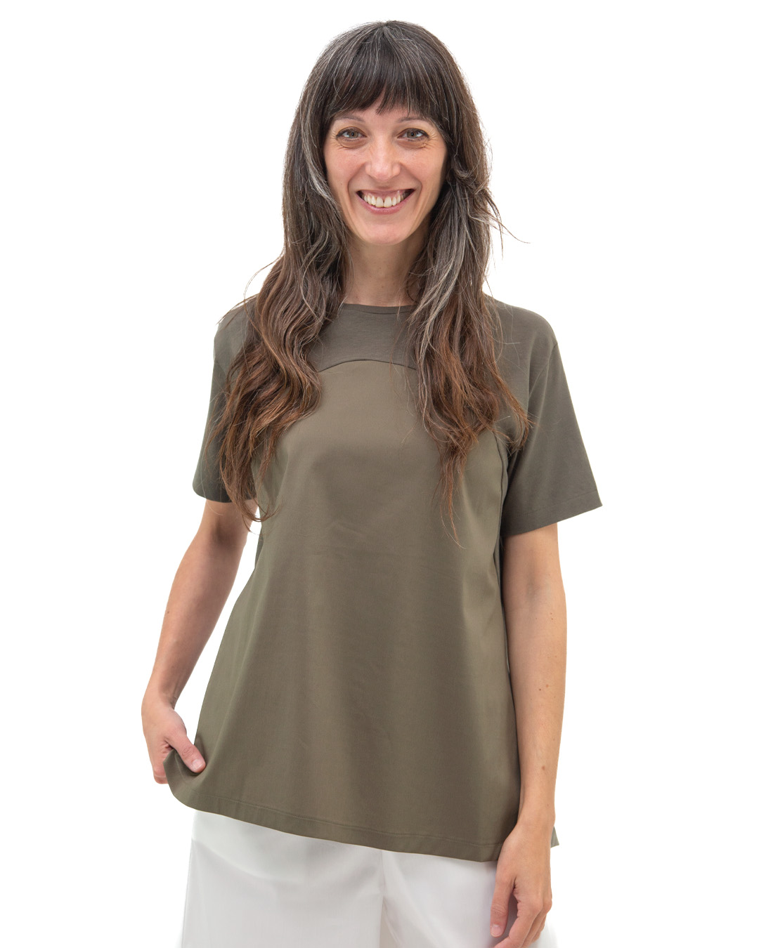 T-Shirt Lavinia Militare | DIEGO ZORODDU