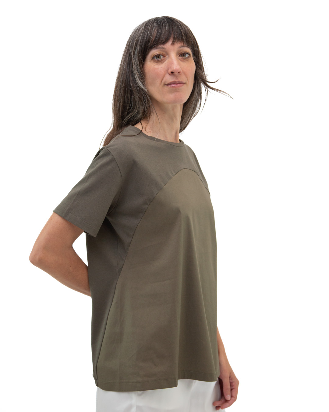 T-Shirt Lavinia Militare | DIEGO ZORODDU