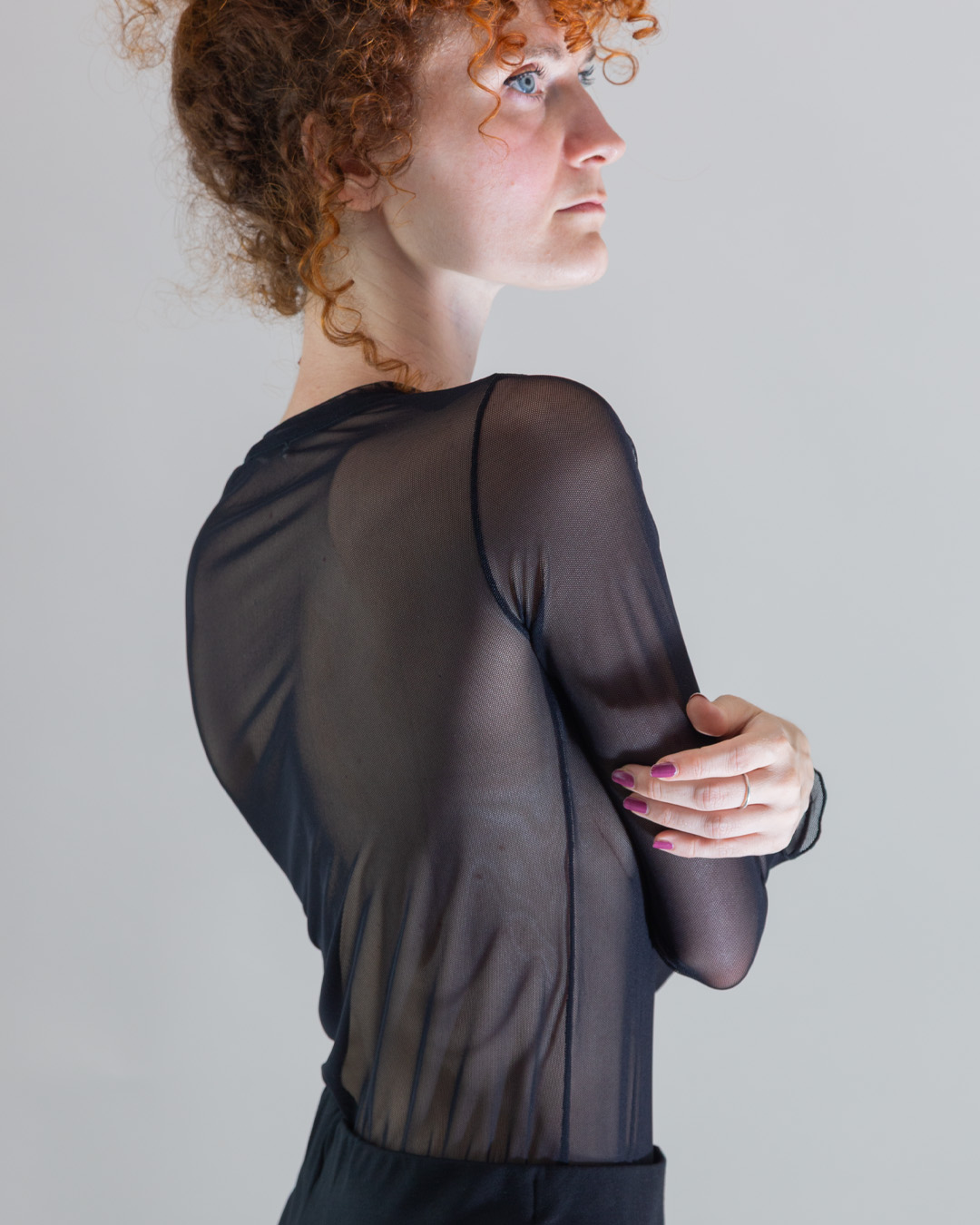 T-shirt Tulle Nero | DIEGO ZORODDU