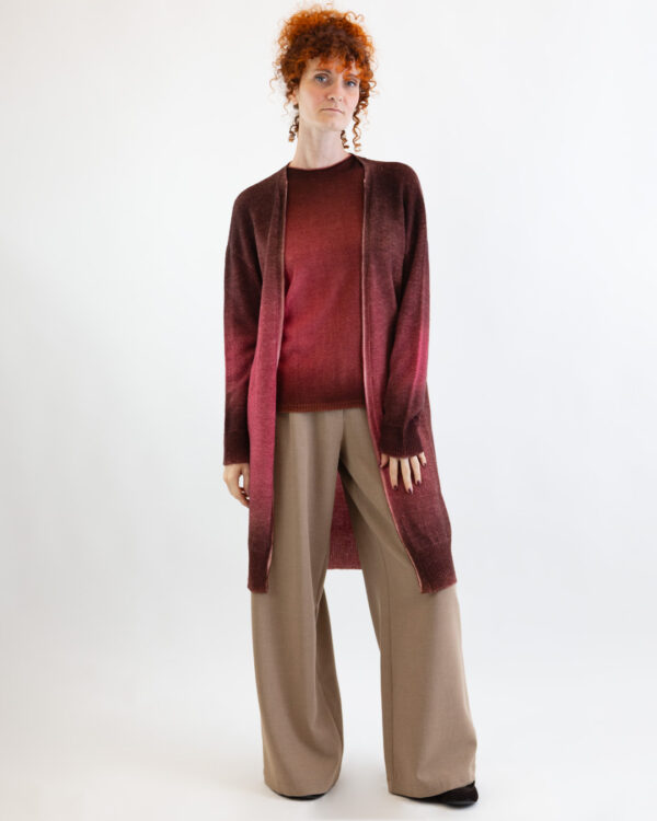 Cardigan Durness Red | DIEGO ZORODDU
