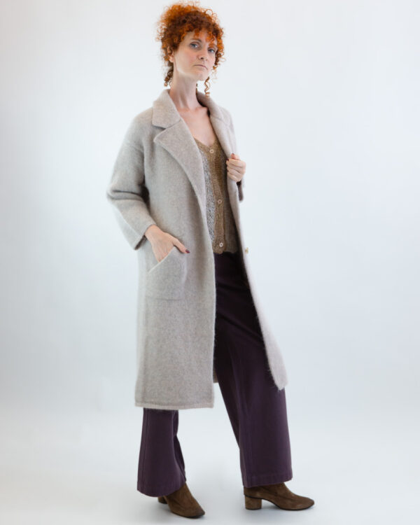 Cappotto in Maglia Sabbia | DIEGO ZORODDU