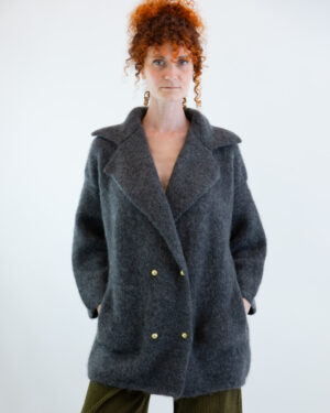 Giacca in Maglia Cenere | DIEGO ZORODDU