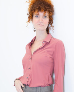 camicia skin like salmone