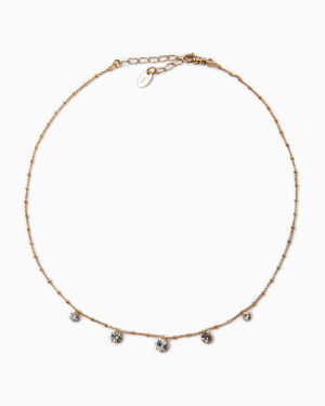 collana punto luce cristallo