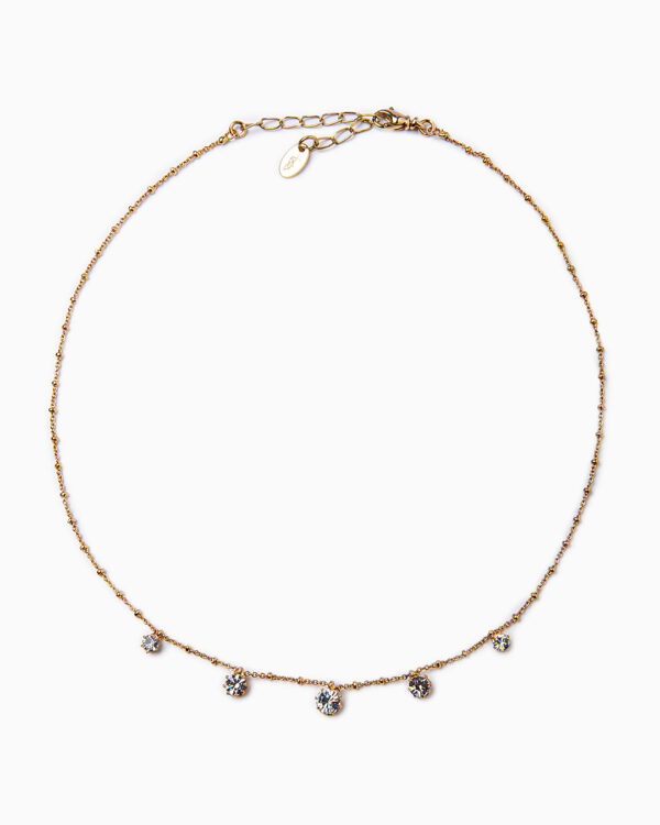 collana punto luce cristallo