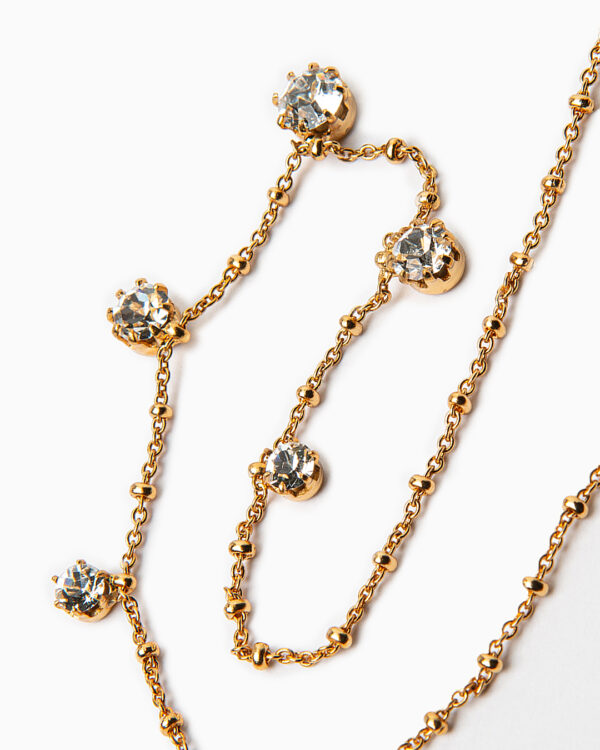 collana punto luce cristallo