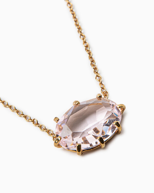 collana pietra rosa