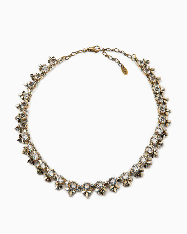 collana fiore cristallo