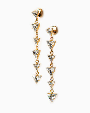 orecchini triangoli diamanti
