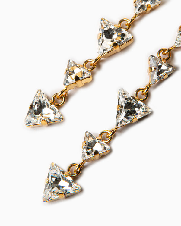 orecchini triangoli diamanti