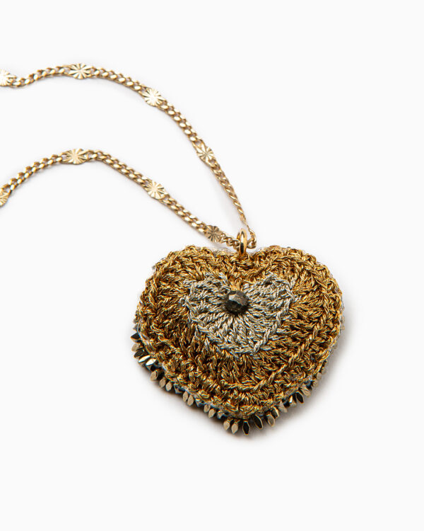 collana cuore due ori