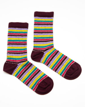 calzini magenta stripes